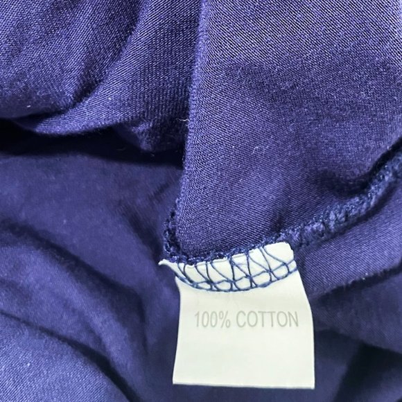 Justfitsu Womens Top Off The Shoulder Periwinkle Blue Long Sleeves Blouse L - Picture 4 of 5